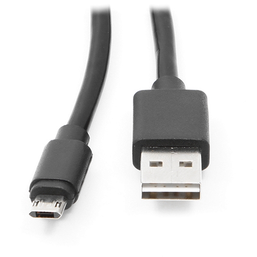 Кабель USB 2.0  A -> microUSB, 0.5 м с двусторонннми разъемами