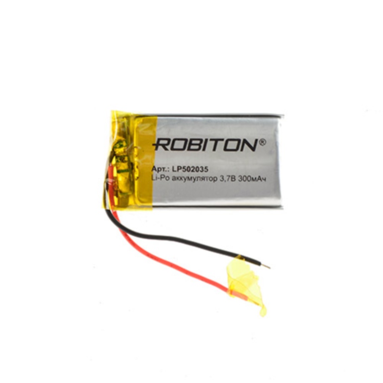 -  LP502035 3.7 300 (mAh)   , ROBITON