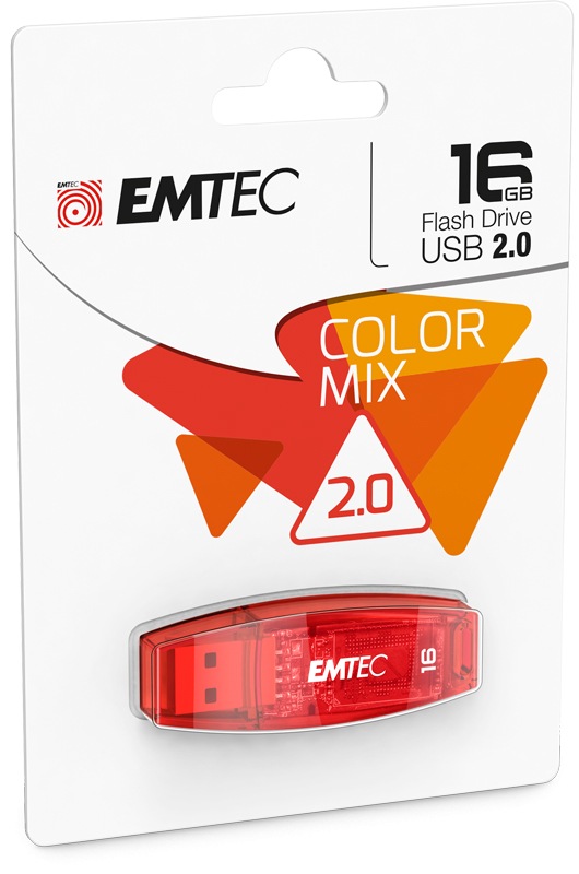 Флэш-диск 16 Гб EMTEC C410, красный