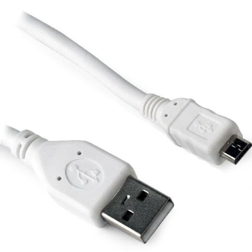 Кабель USB 2.0  A -> microUSB, 1.0 м, белый
