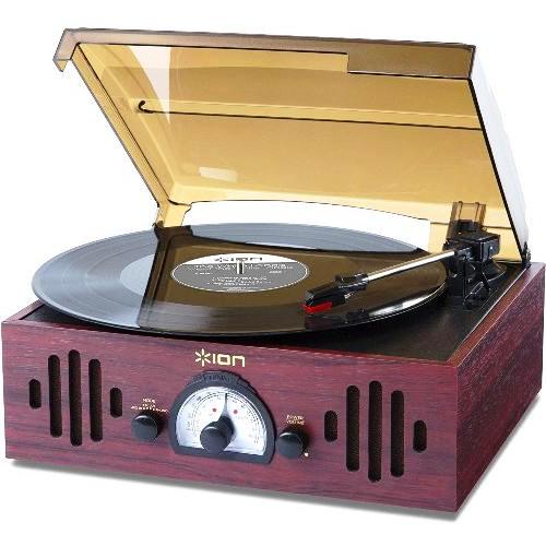 Виниловый проигрыватель, встроеные динамики, AM - FM радио , аудио вход, Ion Audio Trio LP Виниловый проигрыватель, встроеные динамики, AM - FM радио , аудио вход, Ion Audio Trio LP