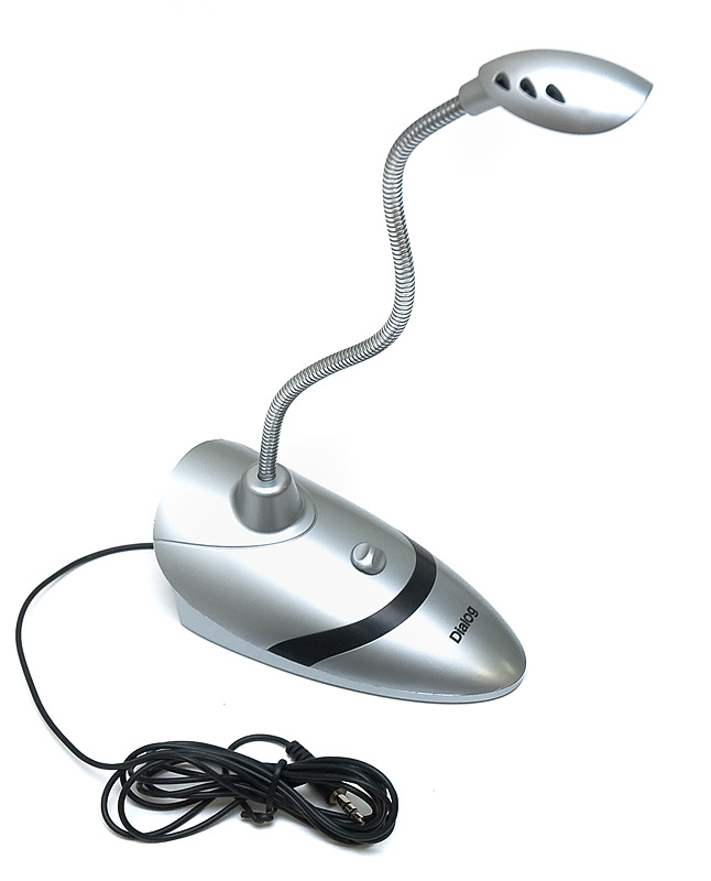 Микрофон настольный с гибкой ножкой и выключателем DIALOG M-112S