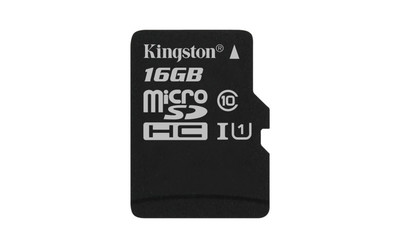Карта памяти microSDHC 16 Гб KINGSTON Сlass 10 UHS 1, R80W10 Карта памяти microSDHC 16 Гб KINGSTON Сlass 10 UHS 1, R80W10