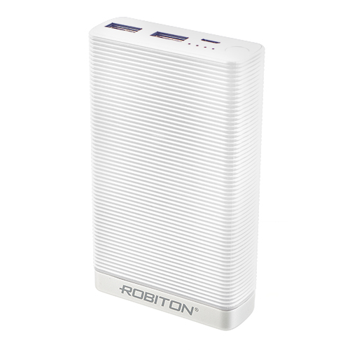 Внешний USB аккумулятор (PowerBank) ROBITON Li7.8-W 7800 mAh для портативной техники, белый Внешний USB аккумулятор (PowerBank) ROBITON Li7.8-W 7800 mAh для портативной техники, белый