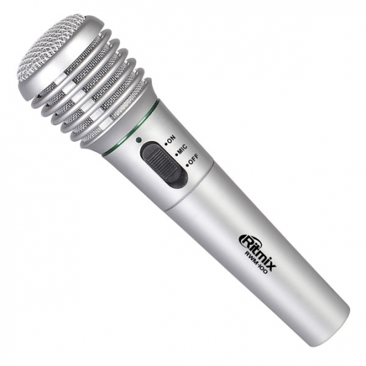 Микрофон вокальный , беспроводной, дальность 30 м RITMIX RWM-100