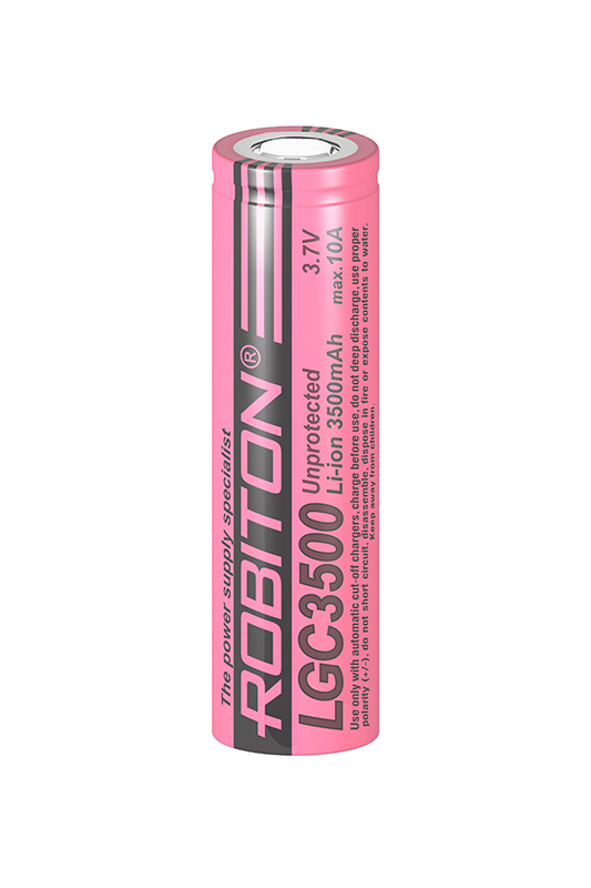 Аккумулятор Li-Ion IMR 18650 3.7В 3500 mAh ROBITON Аккумулятор Li-Ion IMR 18650 3.7В 3500 mAh ROBITON