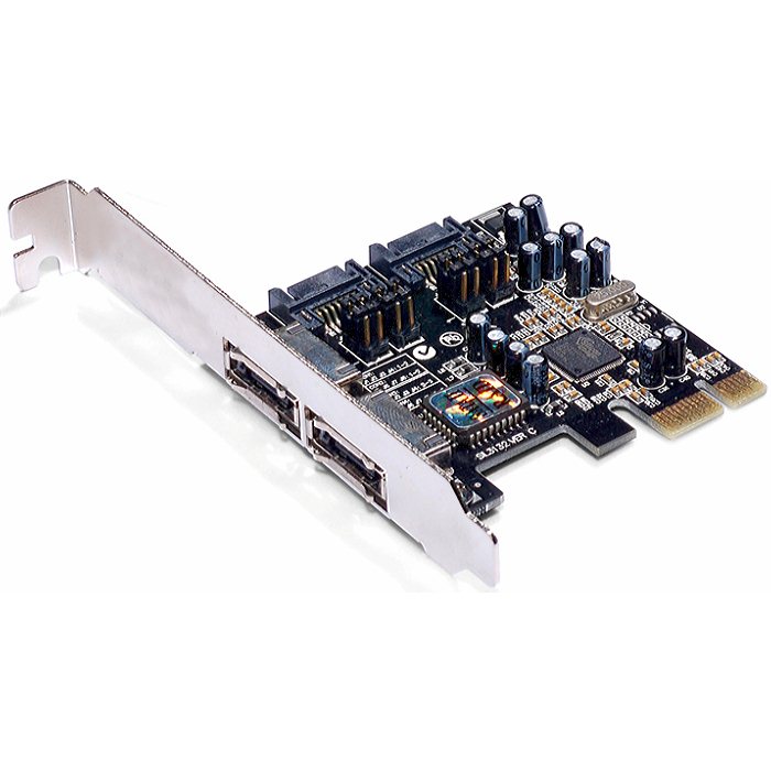 PCI-E контроллер 2xSATA3 (внутренний) + 2хSATA3 (внешний) ORIENT A1061S