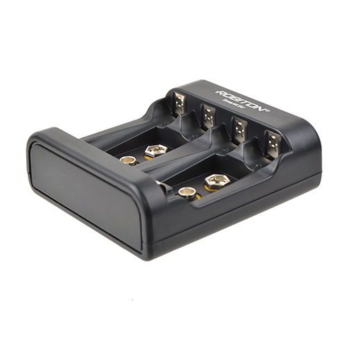 Зарядное устройство для NiMH/NiCd аккумуляторов AA/AAA/6F22 ROBITON Smart4 9V Зарядное устройство для NiMH/NiCd аккумуляторов AA/AAA/6F22 ROBITON Smart4 9V
