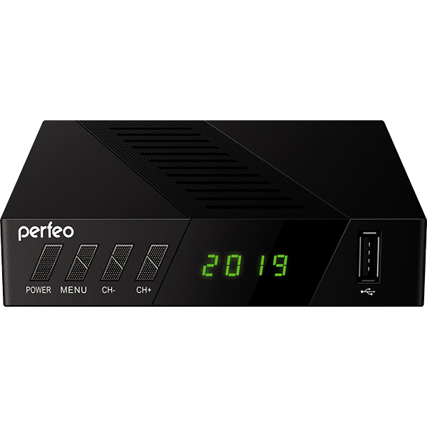Приемник-ресивер для цифрового телевидения DVB-T2/DVB/C PERFEO Stream-2