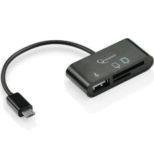 Устройство чтения-записи карт памяти (ридер) >> microUSB 2.0, черный корпус GemBird Устройство чтения-записи карт памяти (ридер) >> microUSB 2.0, черный корпус GemBird