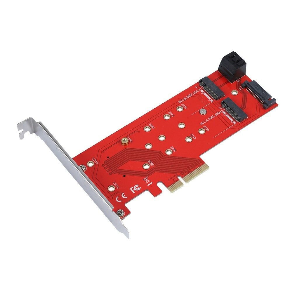  PCI-E 4x -NGFF M.2 M-key PCI-E SSD  2xSATA-2xNGFF (M.2) B-key SSD,  2230-2242-2260-2280 Orient C298E