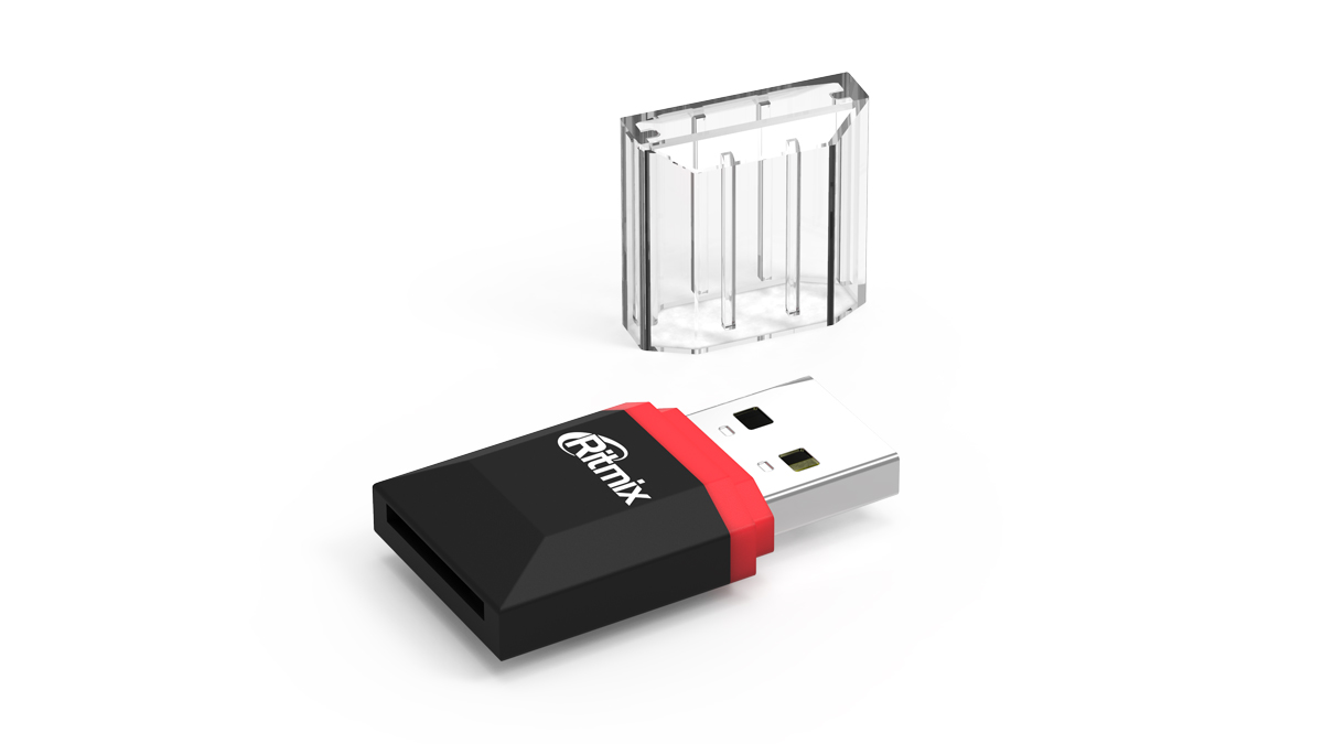 Устройство чтения-записи карт памяти (ридер) MicroSDHC >>USB 2.0 RITMIX CR-2010 Устройство чтения-записи карт памяти (ридер) MicroSDHC >>USB 2.0 RITMIX CR-2010