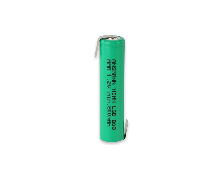 Аккумулятор промышленный, с лепестковым выводами AAA 800 mAh NiMH ANSMANN Аккумулятор промышленный, с лепестковым выводами AAA 800 mAh NiMH ANSMANN
