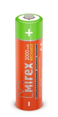Аккумулятор HR06 (АА) 2000 mAh,1.2В Ni-MH MIREX Аккумулятор HR06 (АА) 2000 mAh,1.2В Ni-MH MIREX