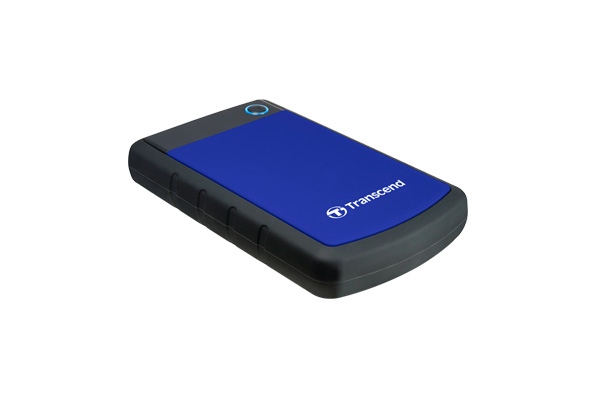 Внешний 2.5'' USB 3.0 жесткий диск 4000 Гб (4 Тб) Transcend обрезиненный ударопрочный  синий