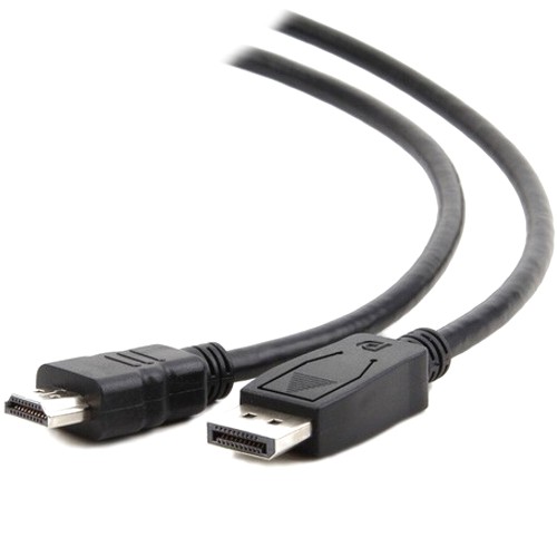 Кабель - адаптер, DisplayPort -> HDMI 20M-19M - 1.8 метра, чёрный