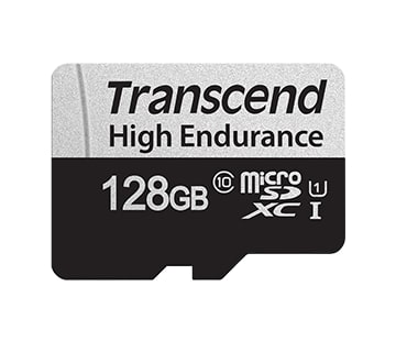Карта памяти microSDXC 128 Гб Transcend Сlass 10 UHS1 R100W45 повышенной надежности (HIGH ENDURANCE)