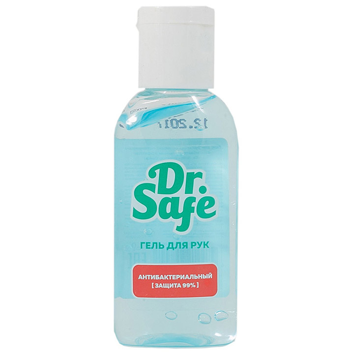 Гель для рук антисептический, Dr. Safe антисептик 65% содержание спирта, без запаха, 60мл