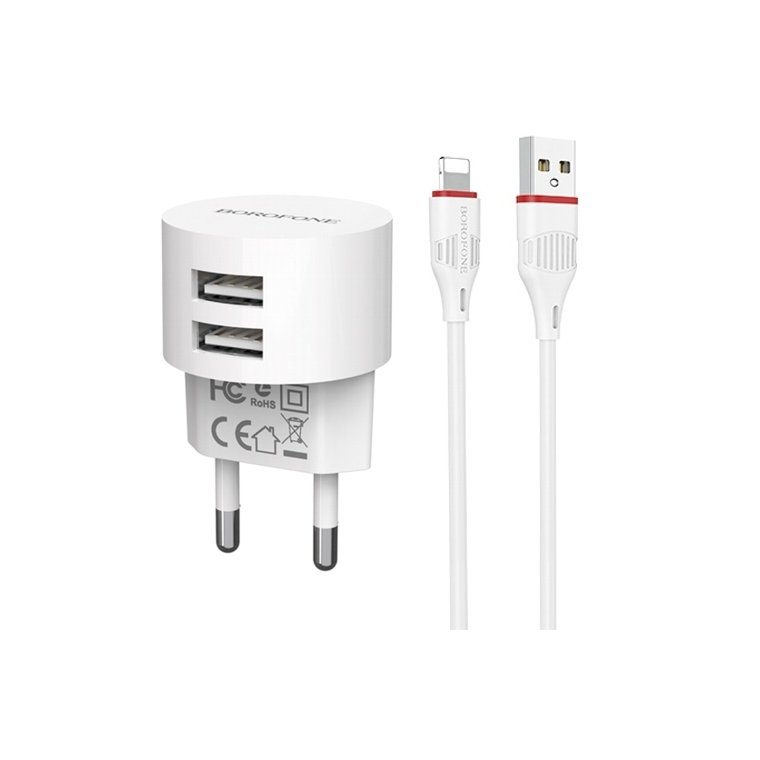  c (220)  USB, 2400 mA, 2 ,  Lightning (Apple 8pin)