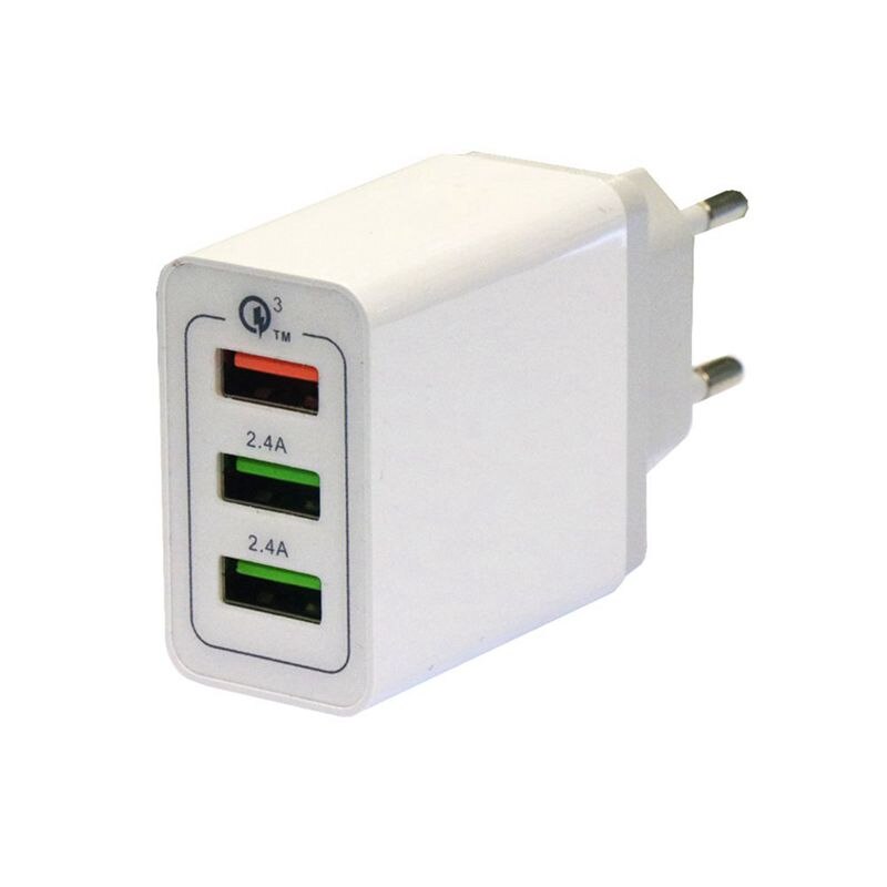  c  (QuickCharger QC3.0 )  (110-220)  USB, 3 ,   4800 mA