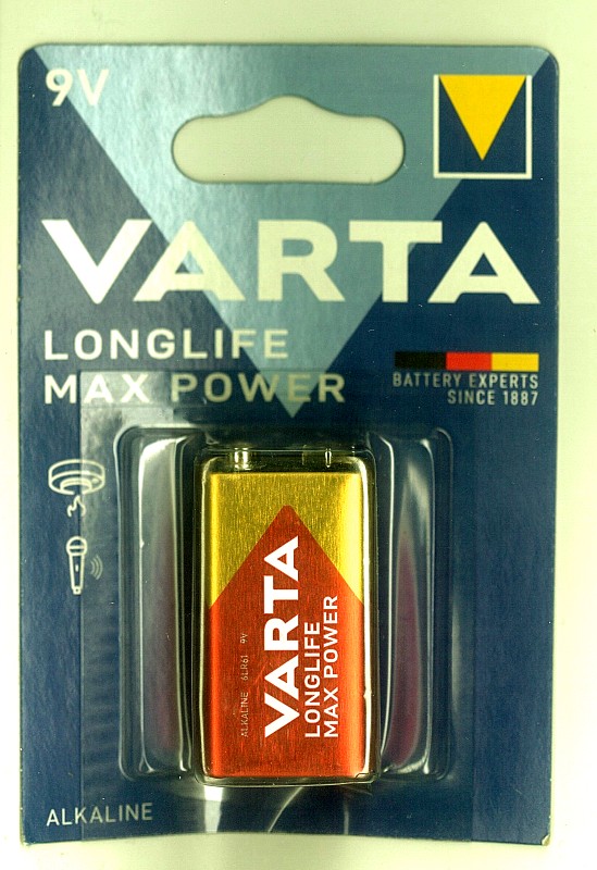   6LR61('''') 9(9V) VARTA ''LONGLIFE MAX POWER''