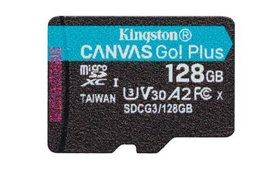   microSDXC 128  KINGSTON lass 10 UHS 1, ''CANVAS Go! Plus''  R170W90 (A2 U3 V30)