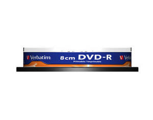 DVD-R мини (8 см) диск Verbatim printable 1.4 Gb, 4x , CakeBox DVD-R мини (8 см) диск Verbatim printable 1.4 Gb, 4x , CakeBox