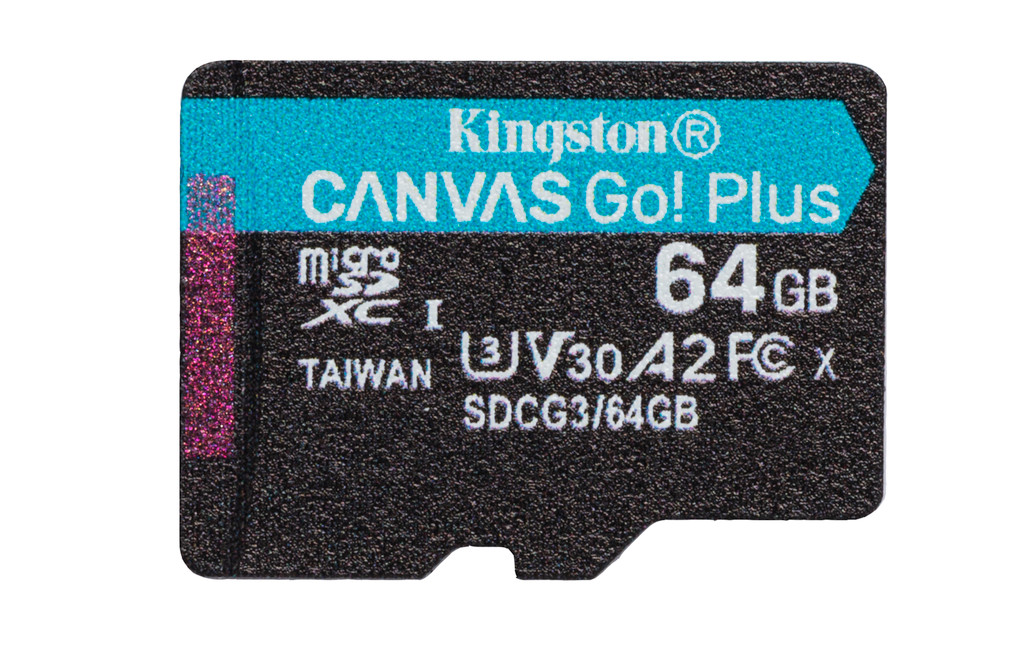   microSDXC 64  KINGSTON lass 10 UHS 1, ''CANVAS Go! Plus''  R170W70 (A2 U3 V30)