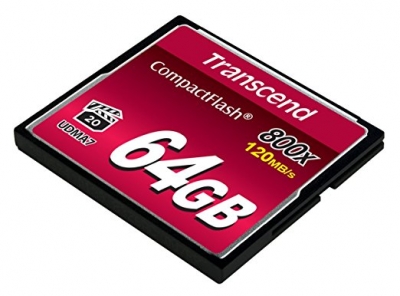 Карта памяти CompactFlash 64.0 Гб, TRANSCEND 800x