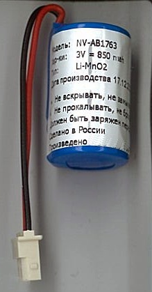 Батарейка литиевая 1/2 AA 3В (CR14250SE-R), с коннектором, Neovolt Батарейка литиевая 1/2 AA 3В (CR14250SE-R), с коннектором, Neovolt
