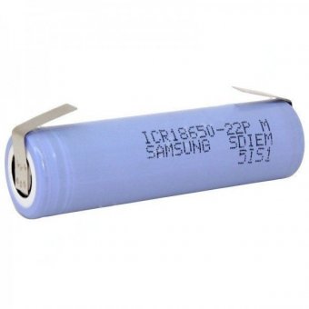 Аккумулятор Li-Ion 18650 3.7В 2200 mAh с лепестковыми выводами, без защиты SAMSUNG ICR18650-22PM Аккумулятор Li-Ion 18650 3.7В 2200 mAh с лепестковыми выводами, без защиты SAMSUNG ICR18650-22PM
