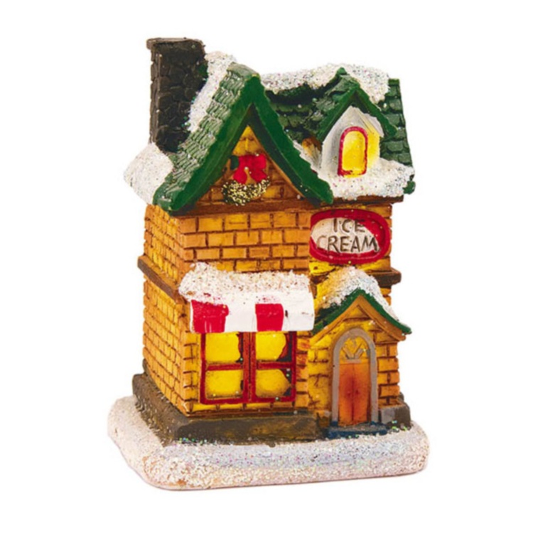 Декоративный светильник на батарейках ''Рождественский домик I Эльзас''