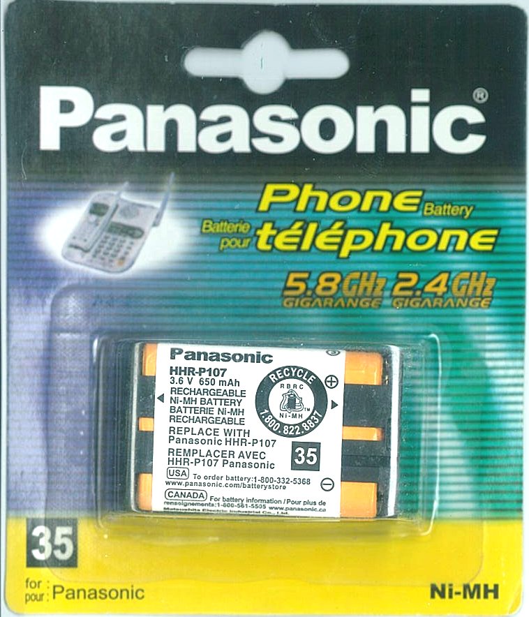 Аккумулятор HHR-P107 650mah, 3,6 В  для радиотелефонов Panasonic
