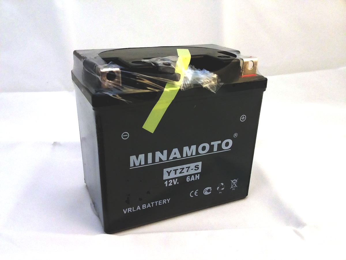 Стартерный (для мототехники) аккумулятор Minamoto YTZ7-S (12В, 6Ач, 114x70x106)