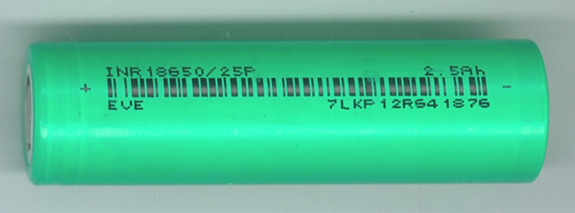  Li-Ion INR ( 30A) 18650 3.7 2500 mAh INR18650/25p EVE