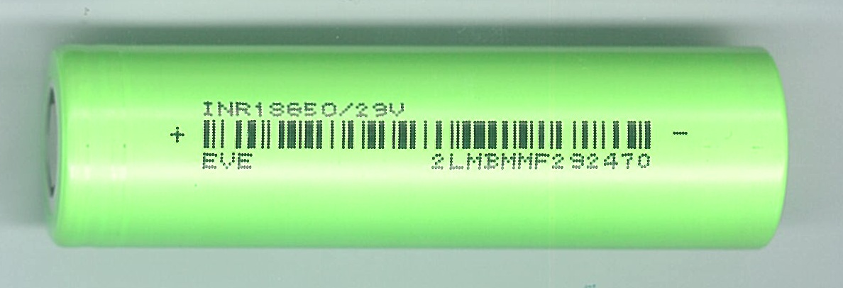 Аккумулятор Li-Ion INR (высокотоковый 8.4A) 18650 3.7В 2850 mAh INR18650/29v EVE