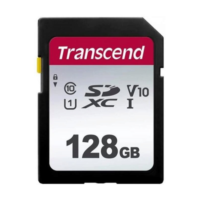 Карта памяти SDXC / Secure Digital eXtended Capacity 128 Гб Transcend 300S Сlass 10, R100/ W25