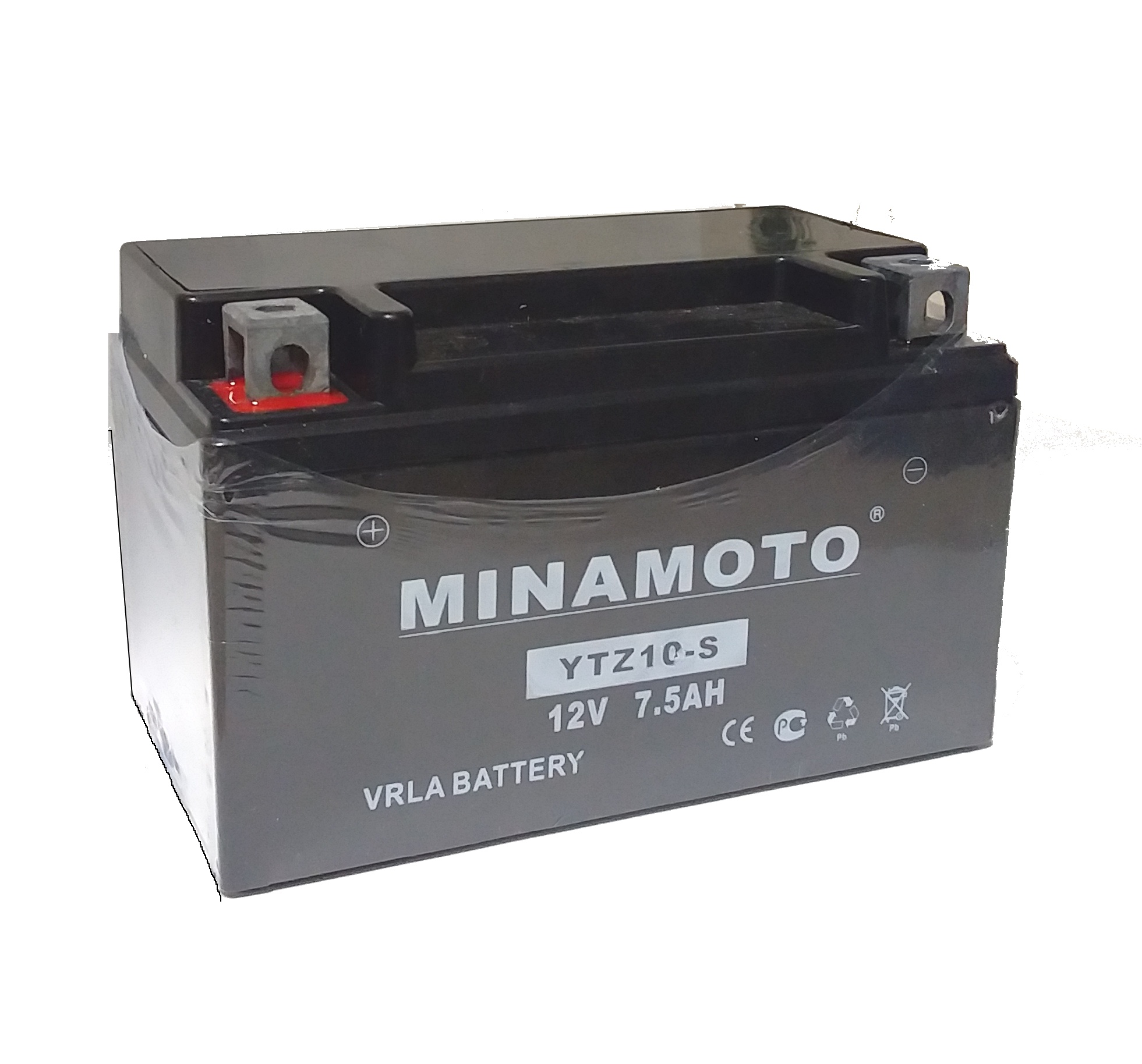 Стартерный (для мототехники) аккумулятор Minamoto YTZ10-S (12В, 10Ач, 150x85x93)