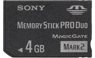Карта памяти Memory Stick PRO Duo   4 Гб Sony