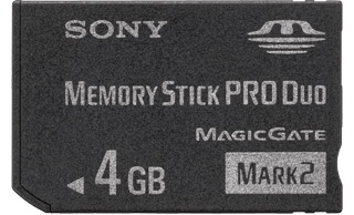 Карта памяти Memory Stick PRO Duo 4 Гб Sony Карта памяти Memory Stick PRO Duo 4 Гб Sony