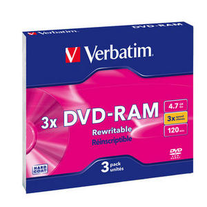 DVD-RAM  3x VERBATIM 4.7 ,   SlimBox