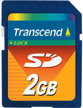 Карта памяти SD /  Secure Digital 2 Гб Transcend  30х