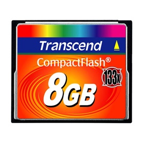 Карта памяти CompactFlash 8.0 Гб, TRANSCEND 133x
