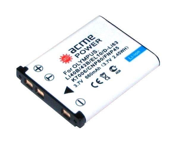 Аккумулятор OLYMPUS LI-42(LI-40B) (AcmePower) Аккумулятор OLYMPUS LI-42(LI-40B) (AcmePower)