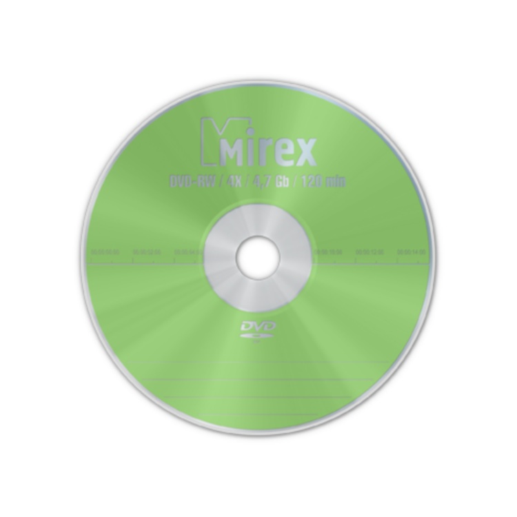 DVD-RW диск 4х  MIREX 4.7 Гб Cake Box