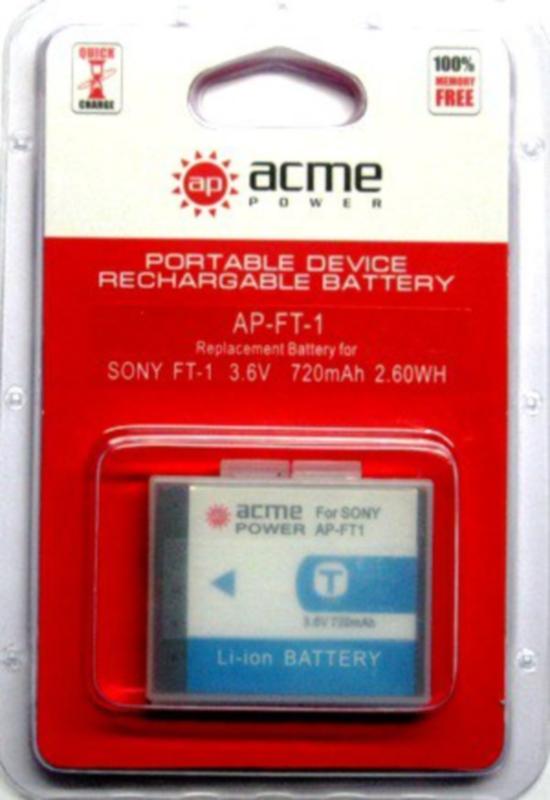 Аккумулятор для SONY NP-FT1 (AcmePower)