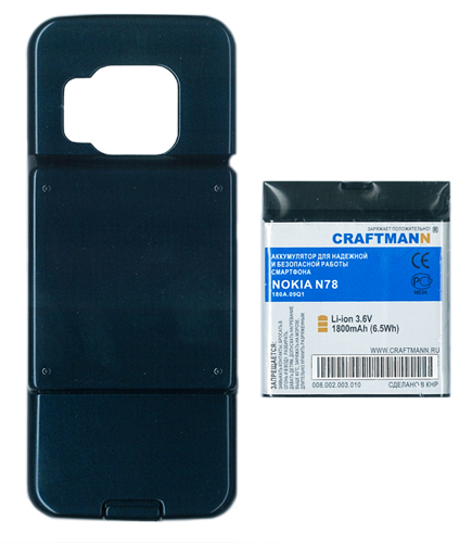  NOKIA N78   [BL-6F++], 1800 mAh CRAFTMANN