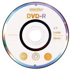 DVD-R мини диск SmartBuy 1.4 Gb, 4x , CakeBox DVD-R мини диск SmartBuy 1.4 Gb, 4x , CakeBox