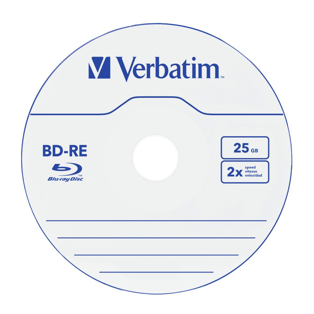 BD-RE  25 Gb 2 Verbatim   Cake Box