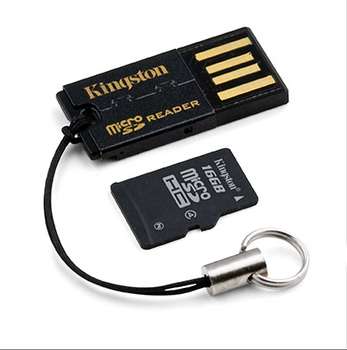 microSDHC 16 Gb Kingston Сlass 10+USB reader